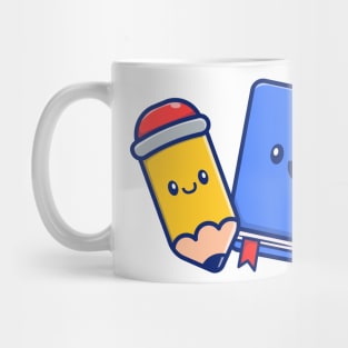 Cute Book And Pencil (2) Mug